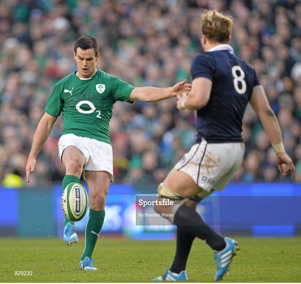 2 February 2014; Jonathan Sexton, Ireland. RBS Six Nations Rugby Championship, Ireland v Scotland, Aviva Stadium, Lansdowne Road, Dublin. Picture credit: Brendan Moran / SPORTSFILE