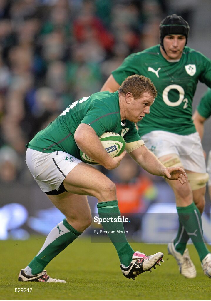 2 February 2014; Sean Cronin, Ireland. RBS Six Nations Rugby Championship, Ireland v Scotland, Aviva Stadium, Lansdowne Road, Dublin. Picture credit: Brendan Moran / SPORTSFILE
