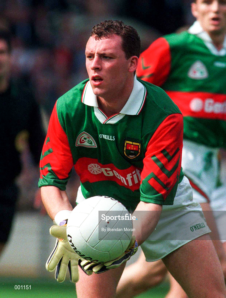 28 September 1997; Kenneth Mortimer of Mayo prior to the GAA Football All-Ireland Senior Championship Final match between Kerry and Mayo at Croke Park in Dublin. Photo by Brendan Moran/Sportsfile