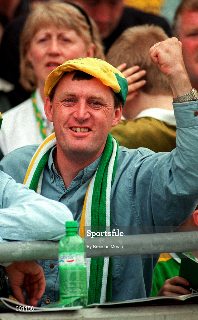 28 September 1997; Kerry fans during the GAA Football All-Ireland Senior Championship Final match between Kerry and Mayo at Croke Park in Dublin. Photo by Brendan Moran/Sportsfile