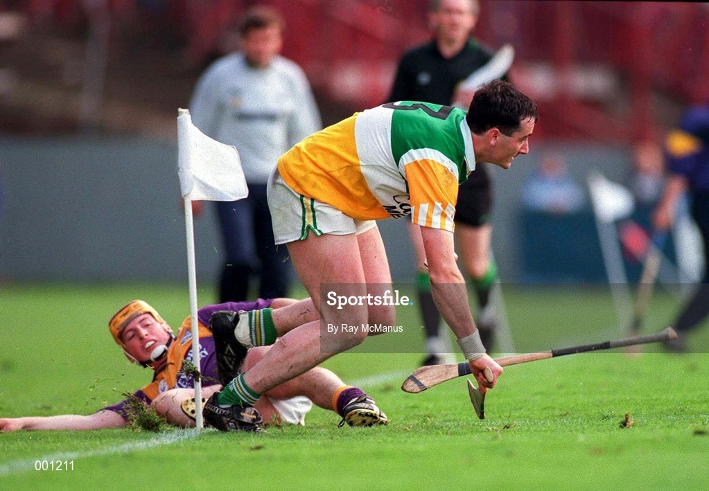 22 June 1997; Kevin Kinahan of Offaly during the GAA Leinster Senior Hurling Championship Semi-Final match between Wexford and Offaly at Croke Park in Dublin. Photo by Ray McManus/Sportsfile