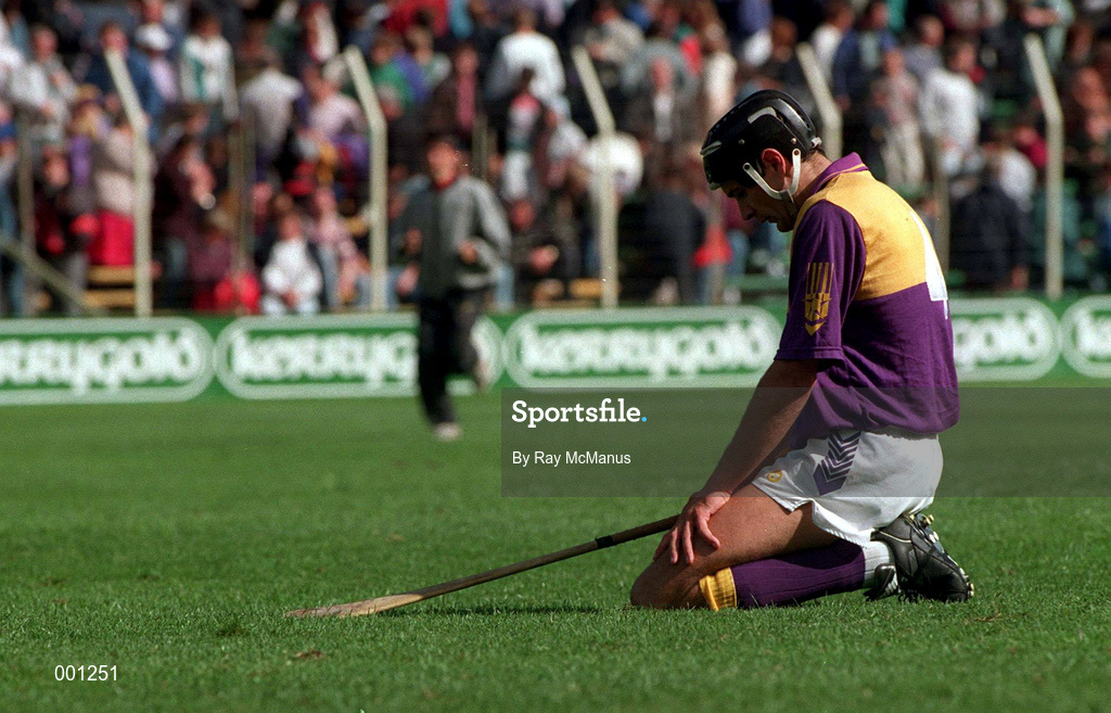 11 July 1993; John O'Connor of Kilkenny, dejected, following the Leinster Senior Hurling Championship Final match between Kilkenny and Wexford at Croke Park in Dublin. Photo by Ray McManus/Sportsfile