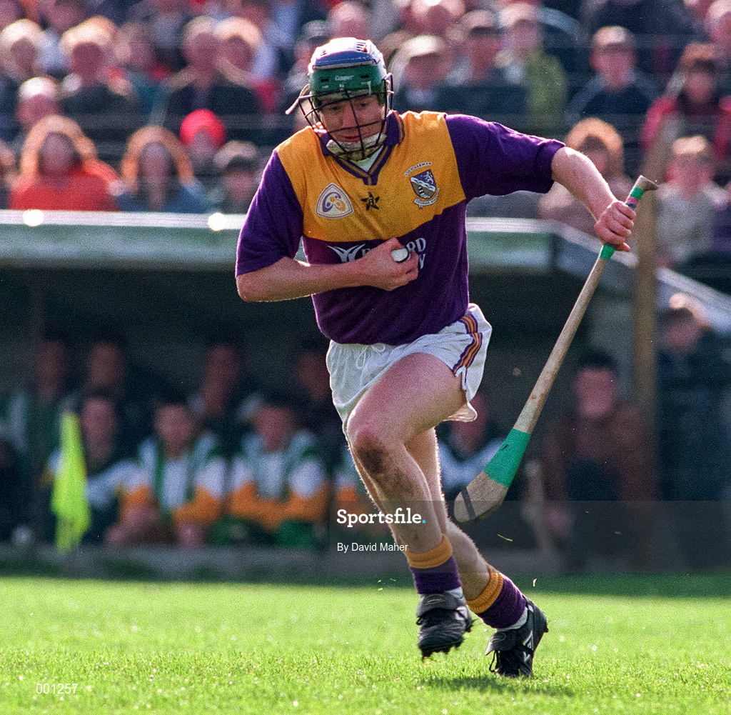 23 March 1997; Larry Murphy of Wexford during the National Hurling League Division 1 match between Offaly and Wexford at St. Brendan's Park in Birr, Offaly. Photo by David Maher/Sportsfile