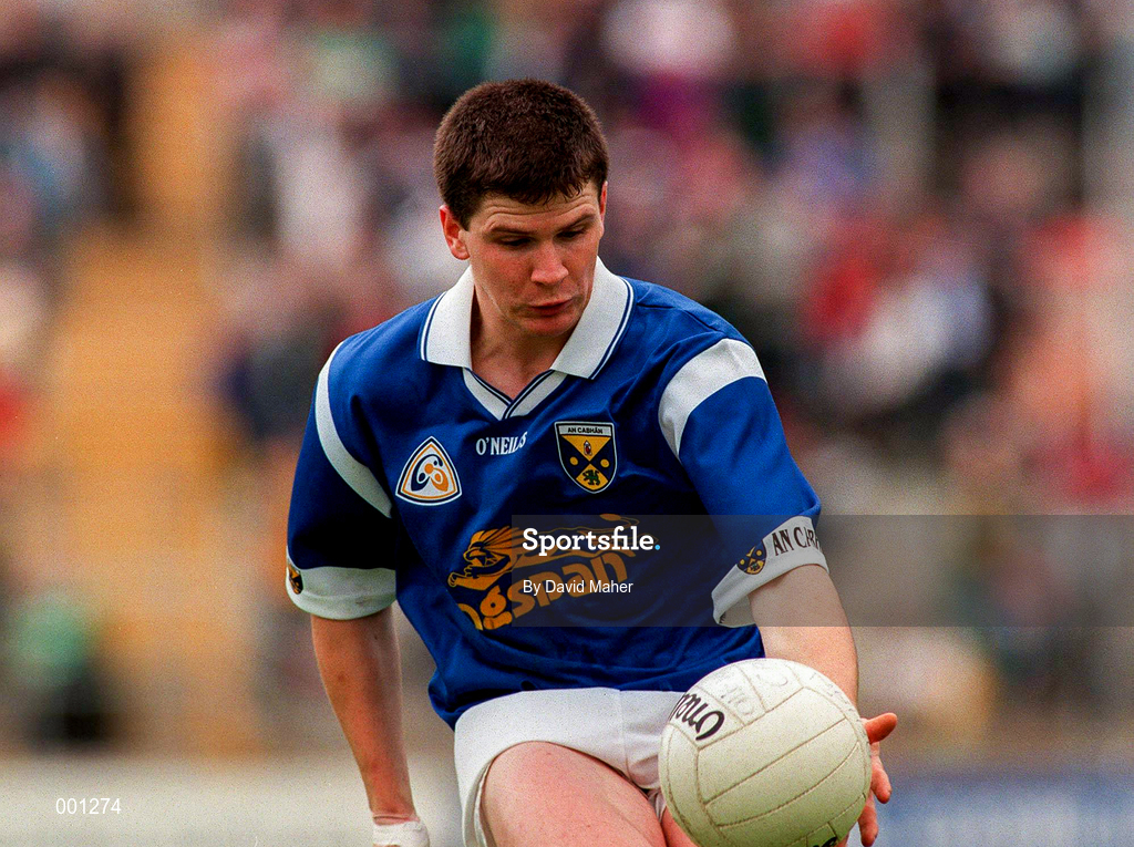 22 June 1997; Larry Reilly of Cavan during the Ulster GAA Football Senior Championship Semi-Final match between Cavan and Donegal at St. Tiernach's Park in Clones, Monaghan. Photo by David Maher/Sportsfile