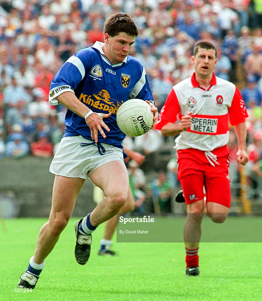20 July 1997; Larry Reilly of Cavan during the Ulster GAA Football Senior Championship Final match between Cavan and Derry at St. Tiernach's Park in Clones, Monaghan. Photo by David Maher/Sportsfile