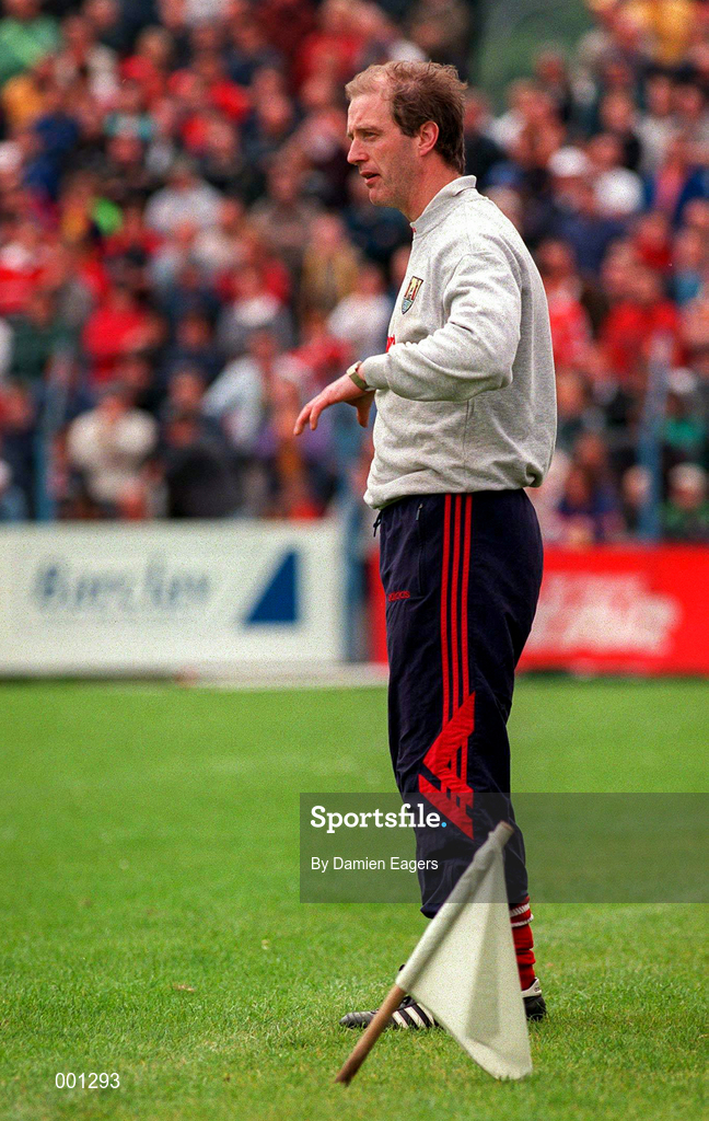 22 June 1997; Cork Football Manager Larry Tompkins during the GAA Munster Senior Football Championship Semi-Final match between Clare and Cork at Cusack Park in Ennis, Clare. Photo by Damien Eagers/Sportsfile