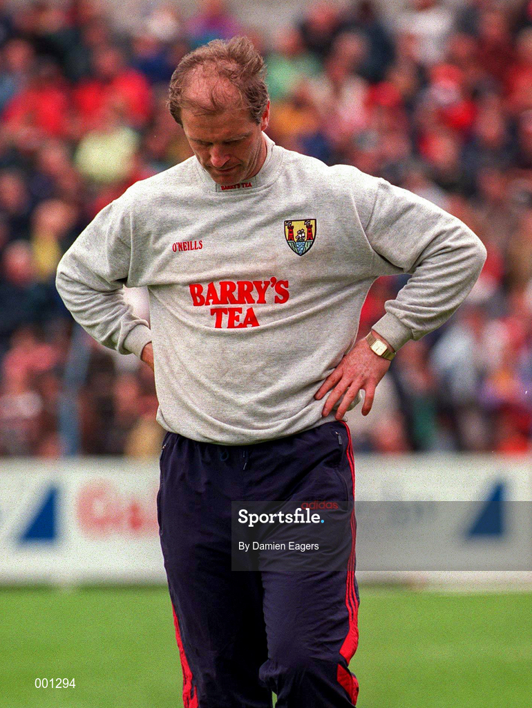 22 June 1997; Cork Football Manager Larry Tompkins during the GAA Munster Senior Football Championship Semi-Final match between Clare and Cork at Cusack Park in Ennis, Clare. Photo by Damien Eagers/Sportsfile