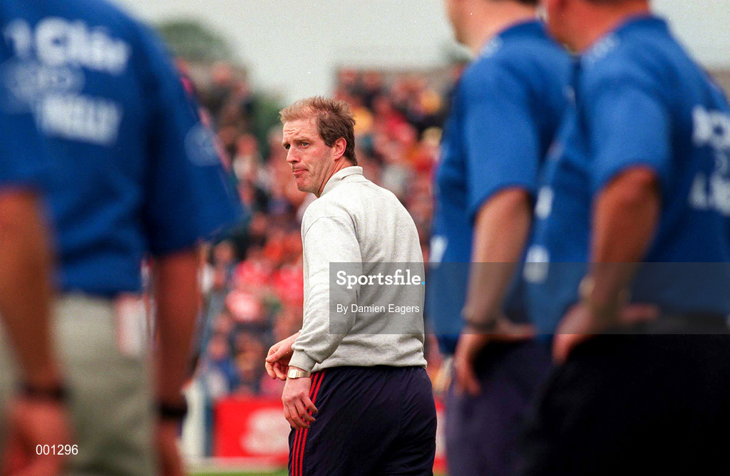 22 June 1997; Cork Football Manager Larry Tompkins during the GAA Munster Senior Football Championship Semi-Final match between Clare and Cork at Cusack Park in Ennis, Clare. Photo by Damien Eagers/Sportsfile