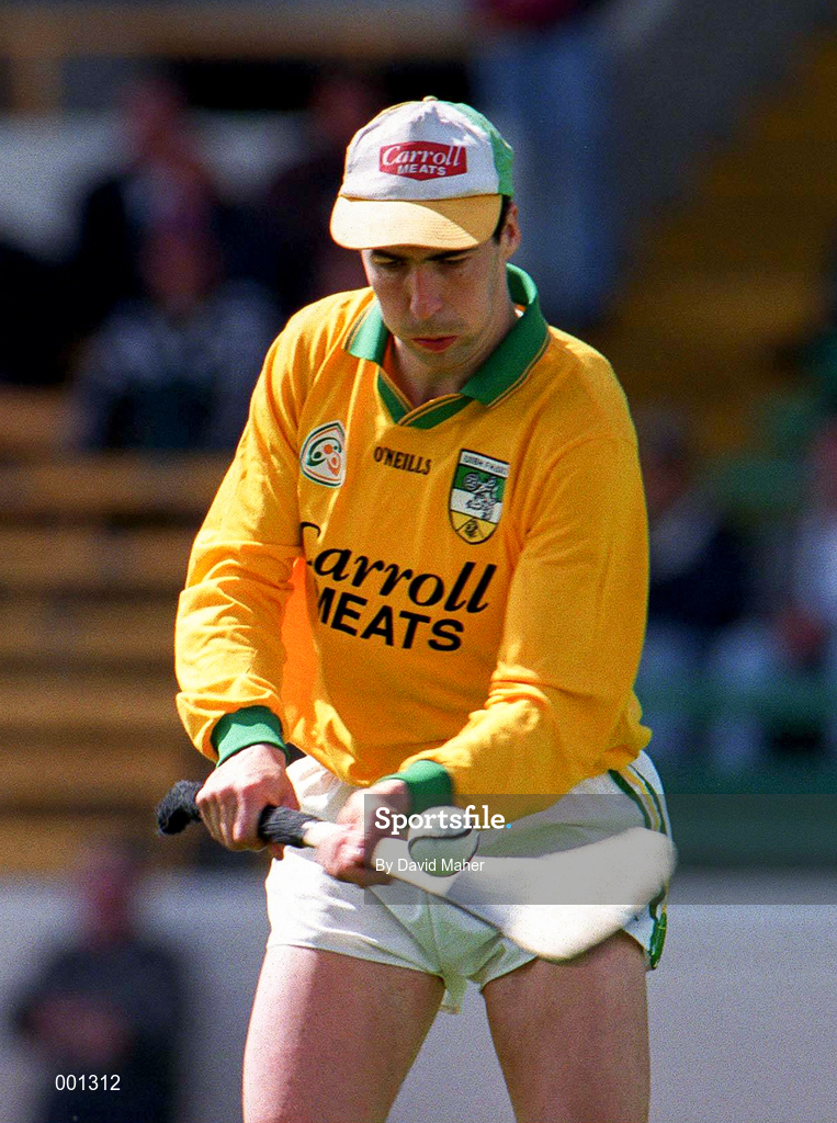 8 June 1997; Offaly goalkeeper Liam Coughlan during the GAA Leinster Senior Hurling Championship Quarter-Final match between Offaly and Laois at Croke Park in Dublin. Photo by David Maher/Sportsfile