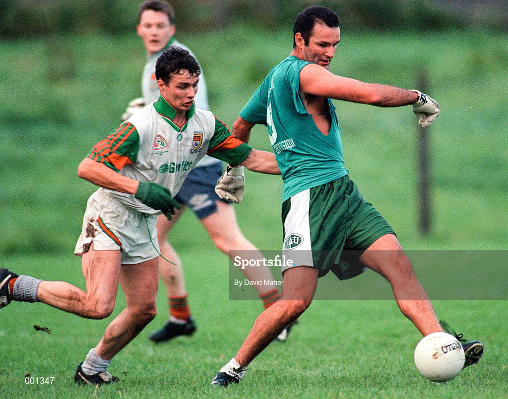 16 September 1997; Liam McHale, right, in action against Ray Connelly during a GAA Football Mayo Training Session at Fr. O'Hara Memorial Park in Charlestown, Mayo. Photo by David Maher/Sportsfile