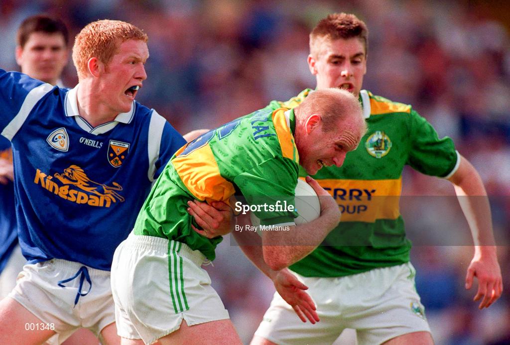 24 August 1997; Liam O'Flaherty Kerry in action against Dermot McCabe of Cavan during the GAA Football All-Ireland Senior Championship Semi-Final match between Cavan and Kerry at Croke Park, Dublin. Photo by Ray McManus/Sportsfile