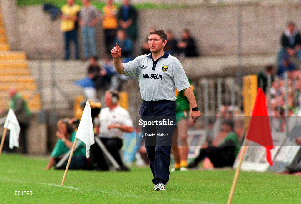 22 June 1997; Cavan manager Martin McHugh during the Ulster GAA Football Senior Championship Semi-Final match between Cavan and Donegal at St. Tiernach's Park in Clones, Monaghan. Photo by David Maher/Sportsfile