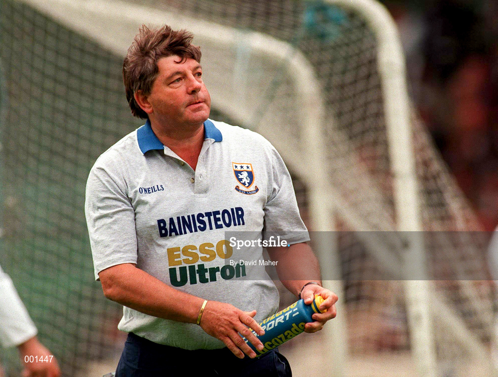 8 June 1997; Offaly manager Michael 'Babs' Keating during the GAA Leinster Senior Hurling Championship Quarter-Final match between Offaly and Laois at Croke Park in Dublin. Photo by David Maher/Sportsfile