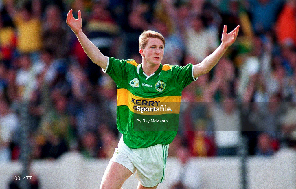24 August 1997; Michael Russell of Kerry during the GAA Football All-Ireland Senior Championship Semi-Final match between Cavan and Kerry at Croke Park in Dublin. Photo by Ray McManus/Sportsfile