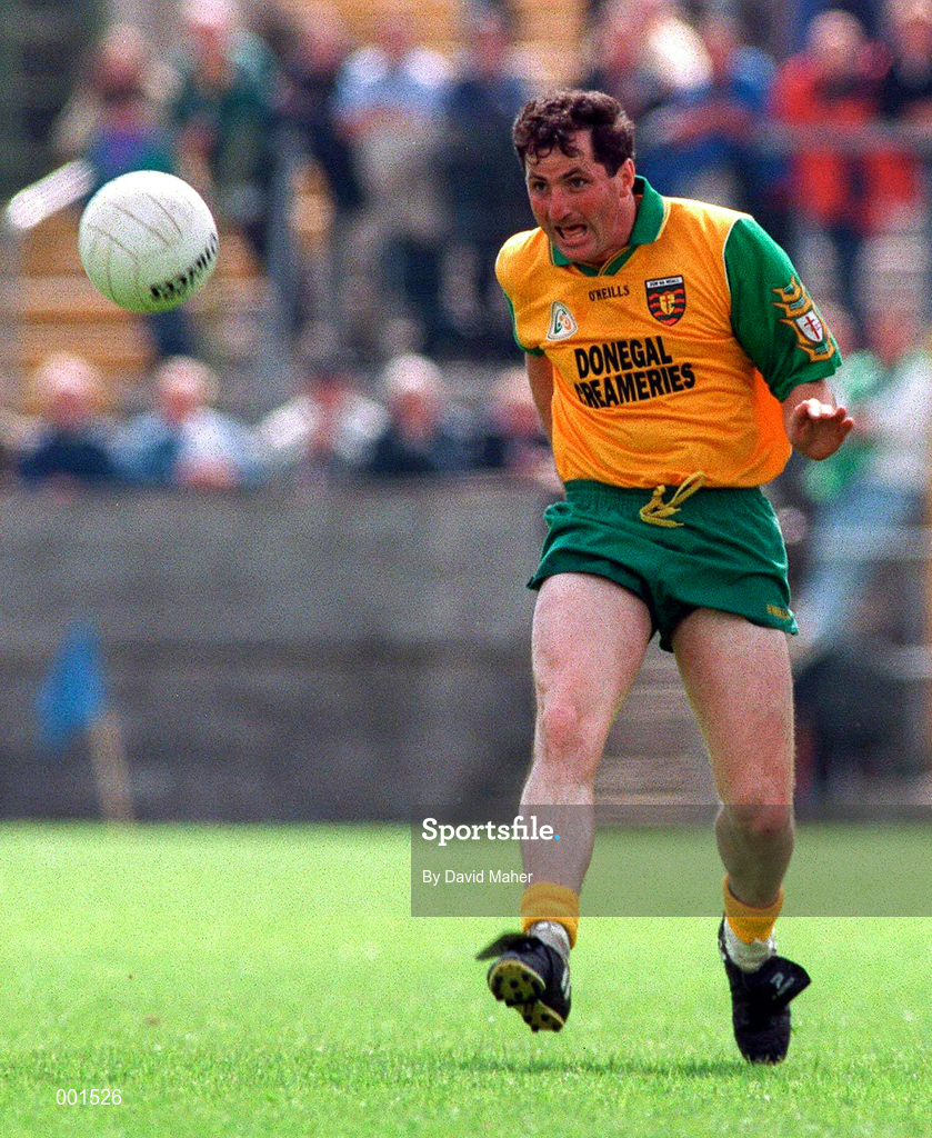 22 June 1997; Noel Hegarty of Donegal during the Ulster GAA Football Senior Championship Semi-Final match between Cavan and Donegal at St. Tiernach's Park in Clones, Monaghan. Photo by David Maher/Sportsfile