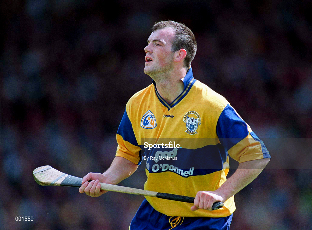 8 June 1997; Ollie Baker of Clare prior to the GAA Munster Senior Hurling Championship Semi-Final match between Clare and Cork at Gaelic Grounds in Limerick. Photo by Ray McManus/Sportsfile