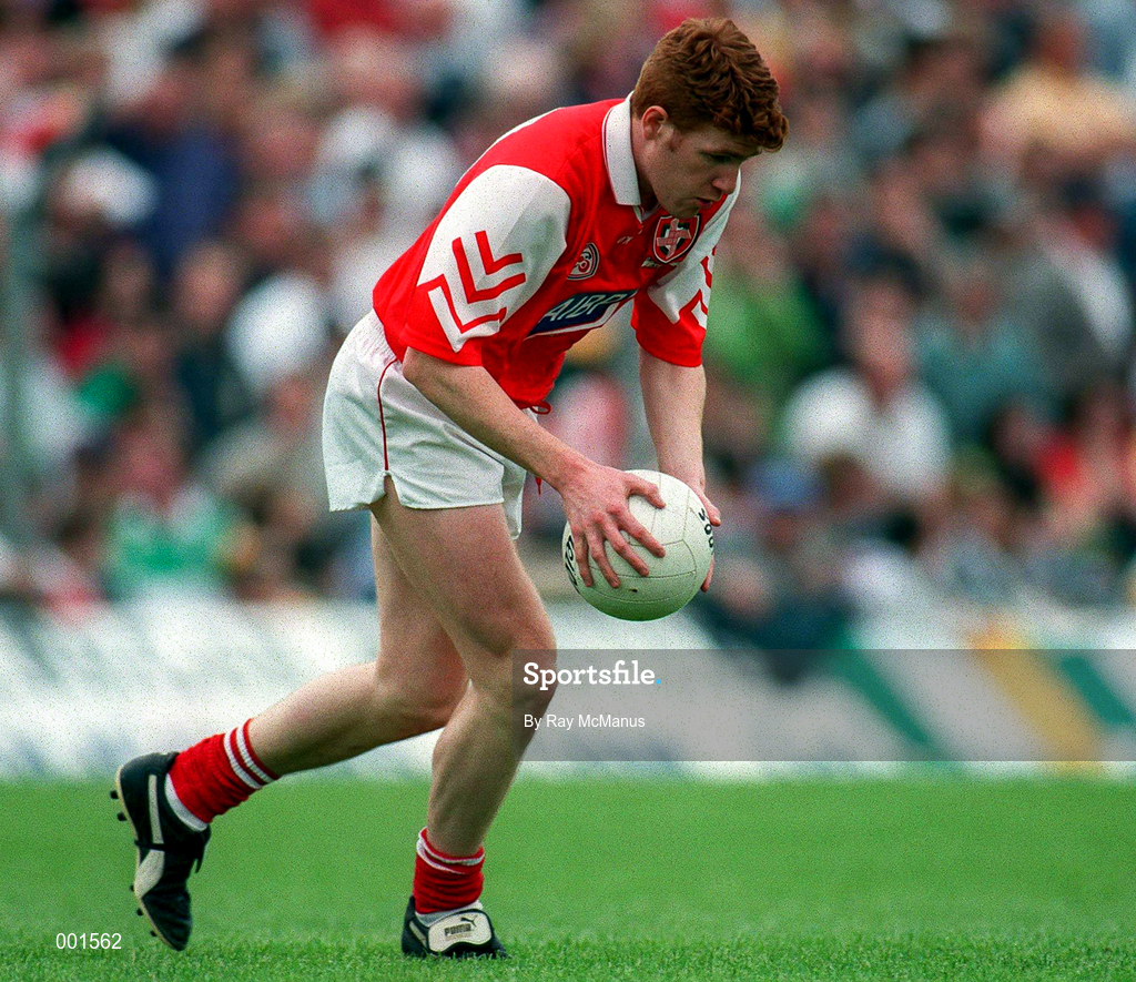 29 June 1997; Ollie McDonnell of Louth during the Leinster GAA Senior Football Championship Semi-Final match between Offaly and Louth at Páirc Tailteann in Navan, Meath. Photo by Ray McManus/Sportsfile