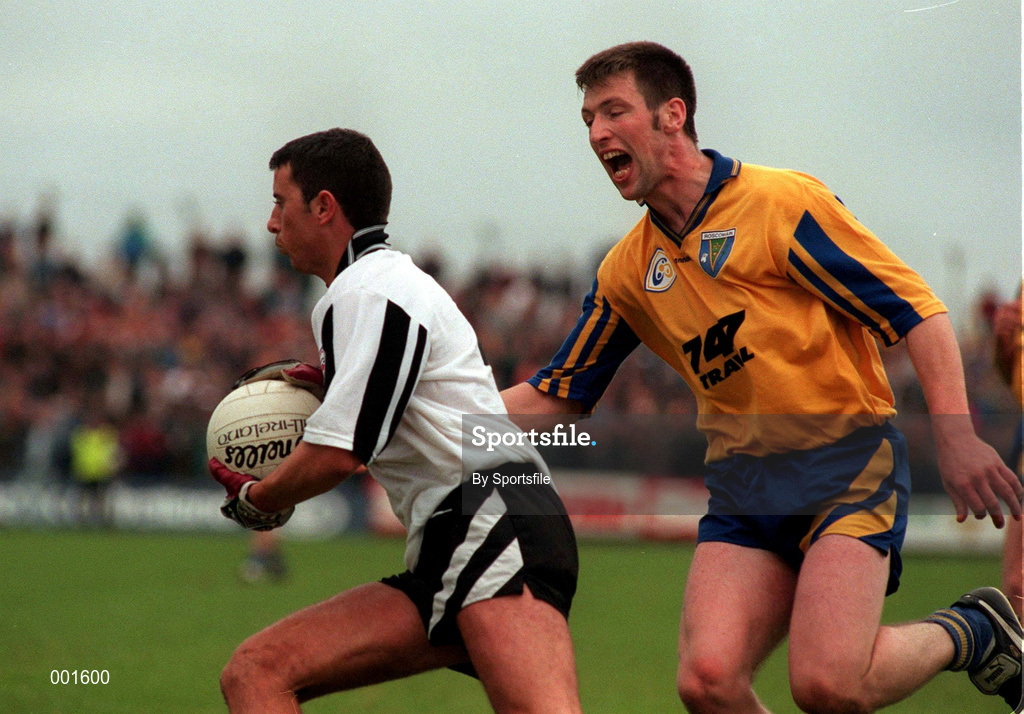 22 June 1997; Neil Carew of Sligo in action against Nigel Dineen of Roscommon during the Bank of Ireland Connacht Senior Football Championship Semi-Final match between Sligo and Roscommon at Markievicz Park in Sligo. Photo by Sportsfile