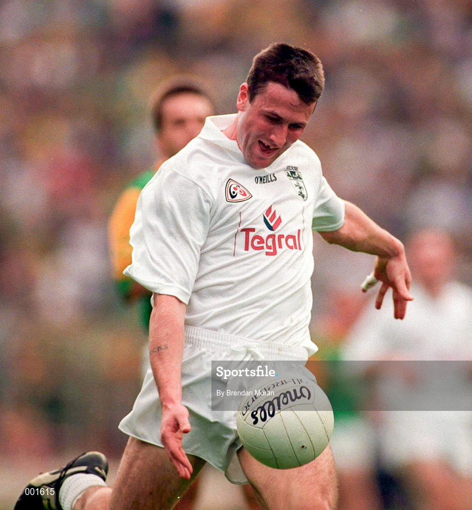 6 July 1997; Niall Buckley of Kildare in action during the Leinster GAA Senior Football Championship Semi-Final match between Kildare and Meath at Croke Park in Dublin. Photo by Brendan Moran/Sportsfile