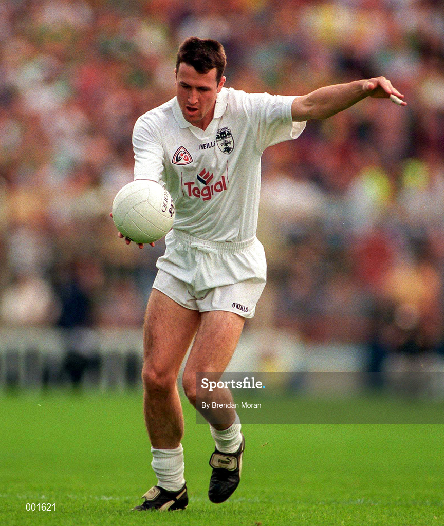 6 July 1997; Niall Buckley of Kildare in action during the Leinster GAA Senior Football Championship Semi-Final match between Kildare and Meath at Croke Park in Dublin. Photo by Brendan Moran/Sportsfile
