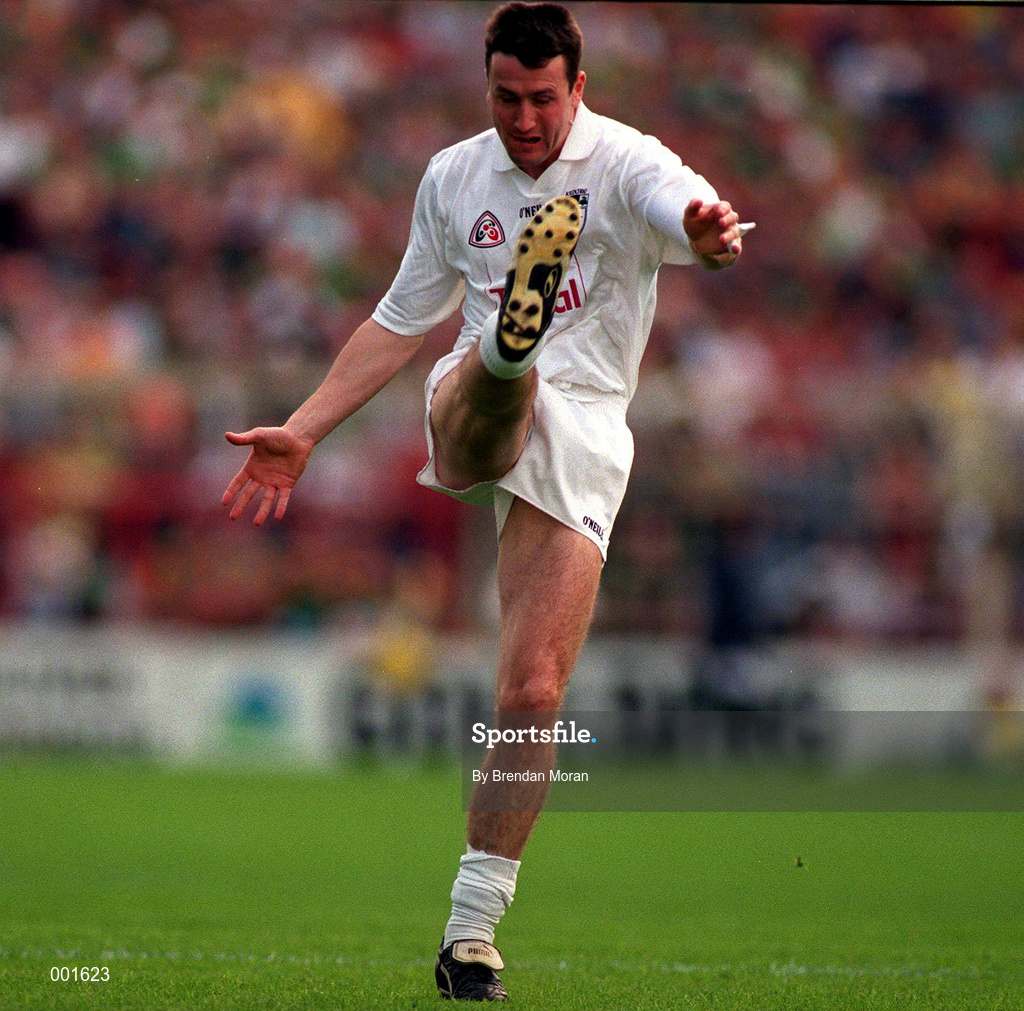 6 July 1997; Niall Buckley of Kildare during the Leinster GAA Senior Football Championship Semi-Final match between Kildare and Meath at Croke Park in Dublin. Photo by Brendan Moran/Sportsfile
