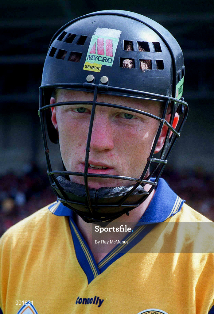 8 June 1997; Niall Gilligan of Clare prior to the GAA Munster Senior Hurling Championship Semi-Final match between Clare and Cork at Gaelic Grounds in Limerick. Photo by Ray McManus/Sportsfile