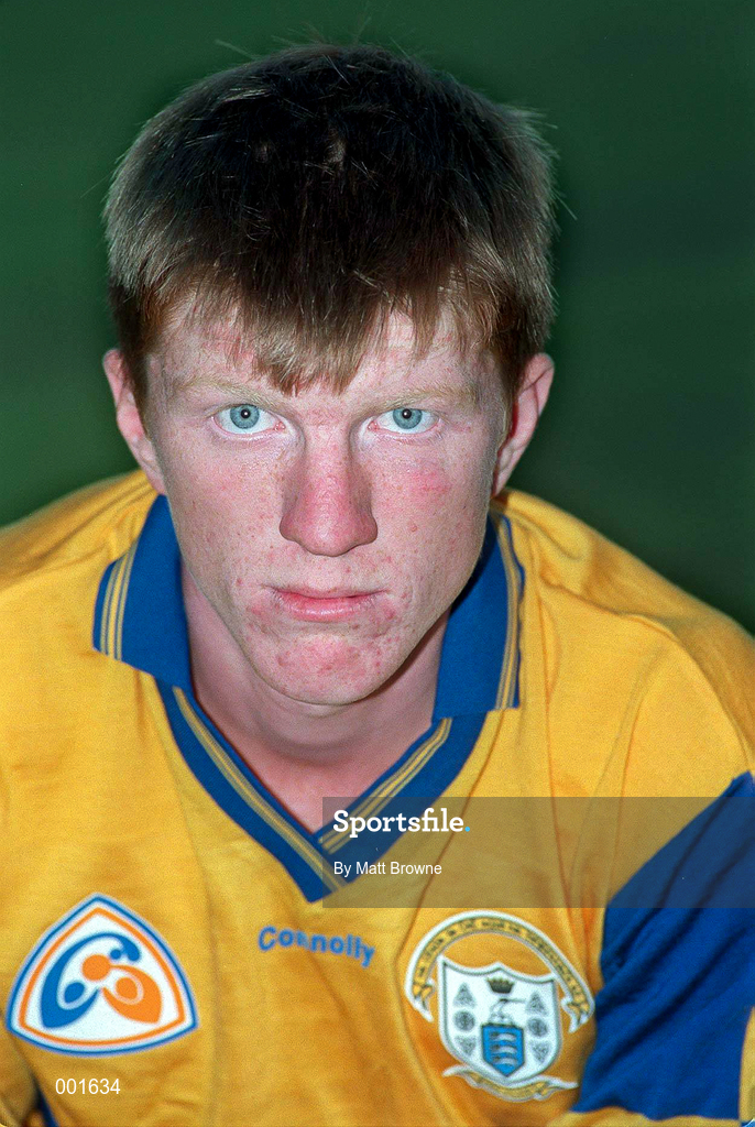 14 September 1997; Niall Gilligan of Clare poses for a portrait prior to the GAA All-Ireland Senior Hurling Championship Final at Croke Park in Dublin. Photo by Matt Browne/Sportsfile