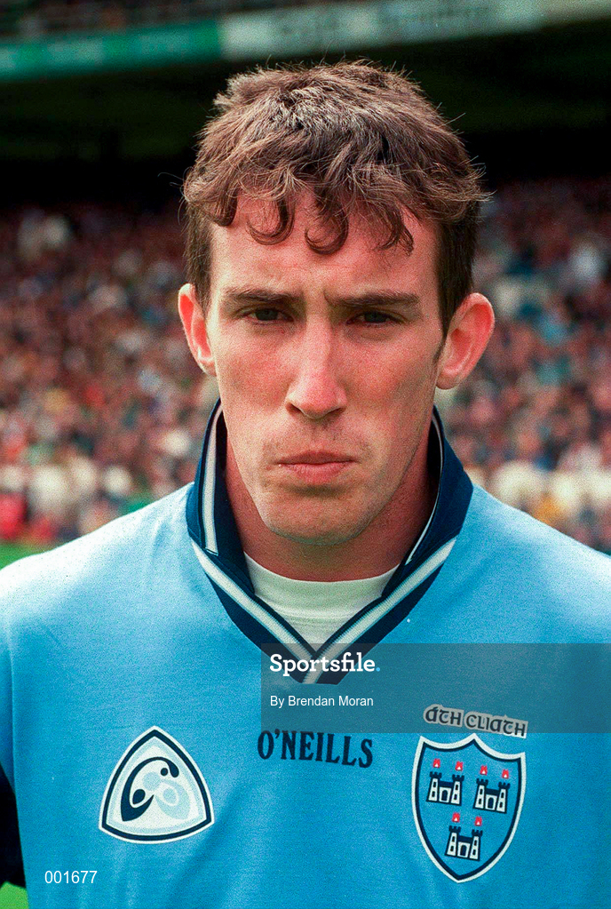 15 June 1997; Paddy Christie of Dublin prior to the Leinster GAA Senior Football Championship Quarter-Final match between Offaly and Wicklow at Croke Park in Dublin. Photo by Brendan Moran/Sportsfile