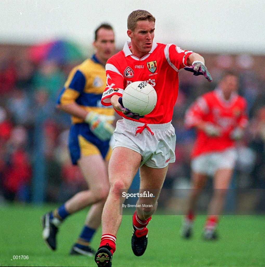 22 June 1997; Padraig O'Mahony of Cork during the GAA Munster Senior Football Championship Semi-Final match between Clare and Cork at Cusack Park in Ennis, Clare. Photo by Brendan Moran/Sportsfile