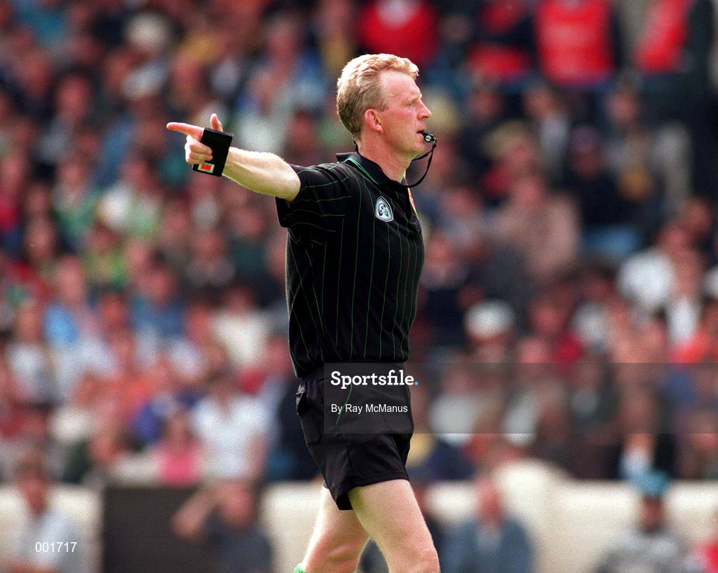 22 June 1997; Referee Pat Aherne during the Leinster Senior Hurling Championship Semi-Final match between Kilkenny and Dublin at Croke Park in Dublin. Photo by Ray McManus/Sportsfile