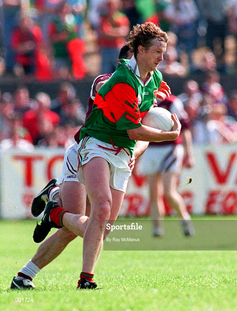 25 May 1997; Pat Fallon of Mayo during the GAA Football Senior Championship Quarter-Final match between Galway and Mayo at Tuam Stadium in Tuam, Co Galway. Photo by Ray McManus/SPORTSFILE