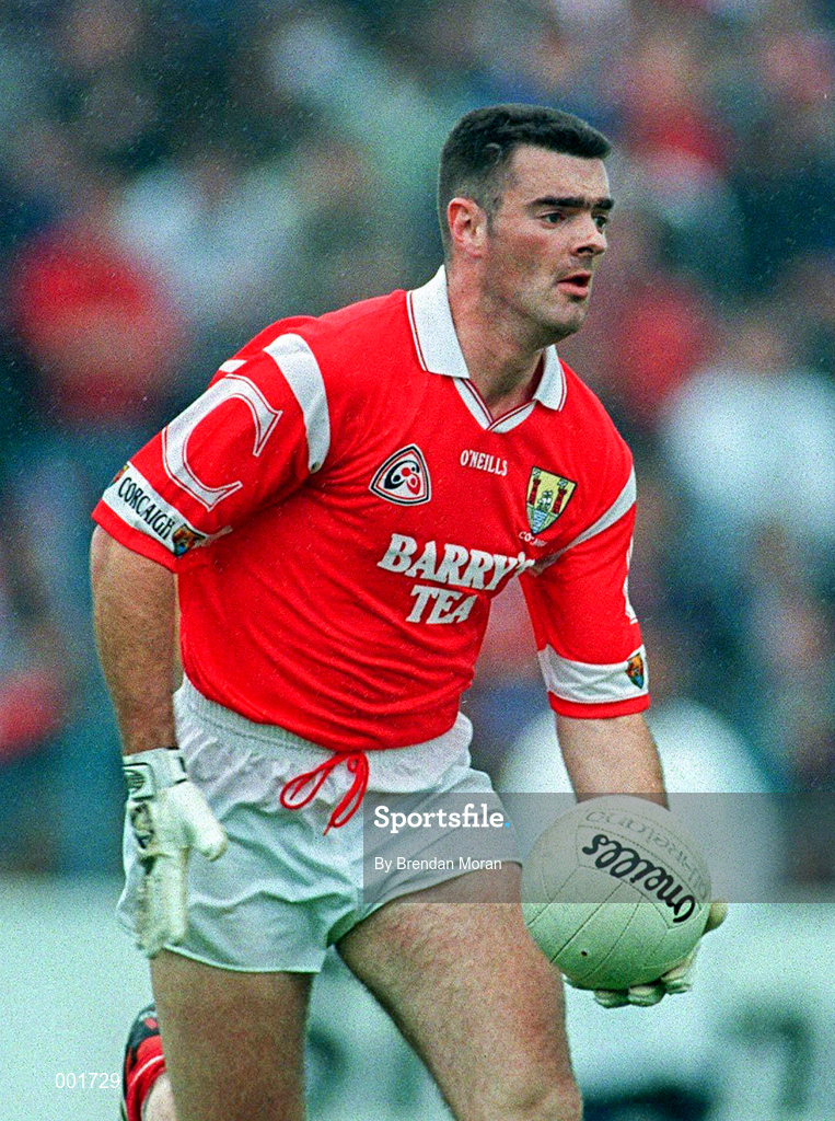 22 June 1997; Pat Hegarty of Cork during the GAA Munster Senior Football Championship Semi-Final match between Clare and Cork at Cusack Park in Ennis, Clare. Photo by Brendan Moran/Sportsfile