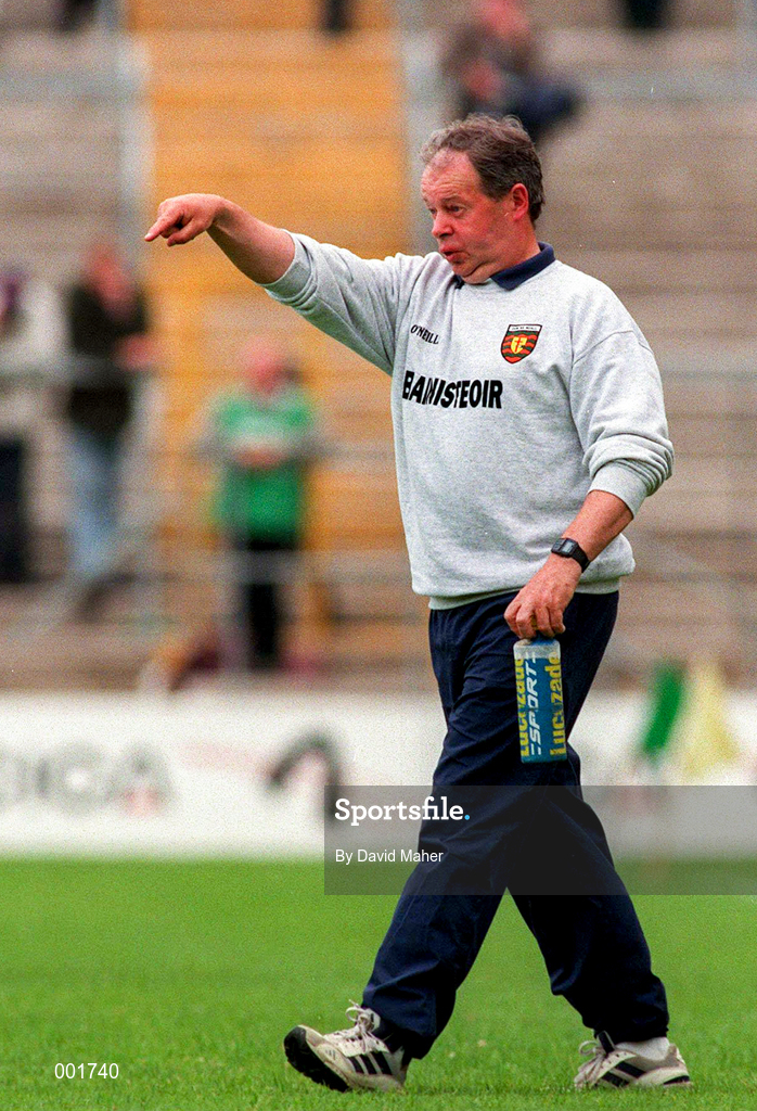 22 June 1997; Donegal Manager P.J McGowan during the Ulster GAA Football Senior Championship Semi-Final match between Cavan and Donegal at St. Tiernach's Park in Clones, Monaghan. Photo by David Maher/Sportsfile