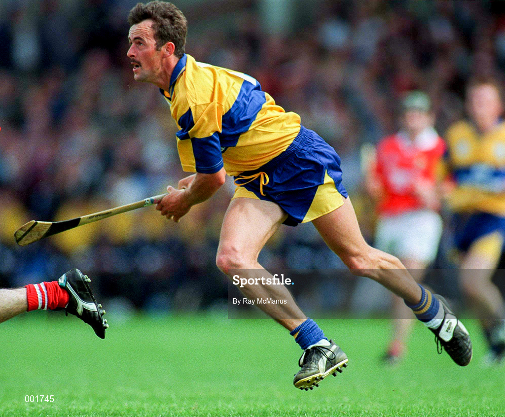 8 June 1997; P.J O'Connell of Clare during the GAA Munster Senior Hurling Championship Semi-Final match between Clare and Cork at Gaelic Grounds in Limerick. Photo by Ray McManus/Sportsfile