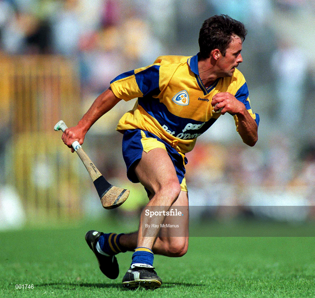 8 June 1997; P.J O'Connell of Clare during the GAA Munster Senior Hurling Championship Semi-Final match between Clare and Cork at Gaelic Grounds in Limerick. Photo by Ray McManus/Sportsfile