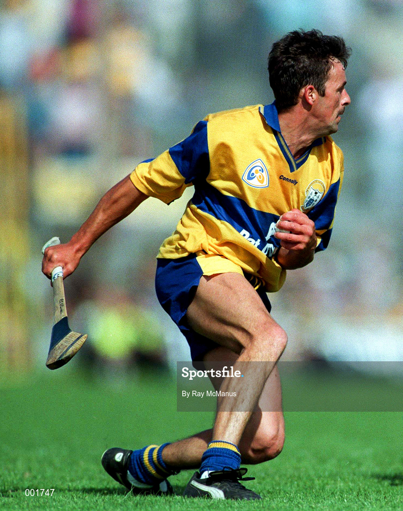 8 June 1997; P.J O'Connell of Clare during the GAA Munster Senior Hurling Championship Semi-Final match between Clare and Cork at Gaelic Grounds in Limerick. Photo by Ray McManus/Sportsfile
