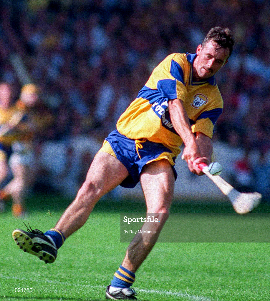 10 August 1997; P.J. O'Connell of Clare during the GAA All-Ireland Senior Hurling Championship Semi-Final match between Clare and Kilkenny at Croke Park in Dublin. Photo by Ray McManus/Sportsfile