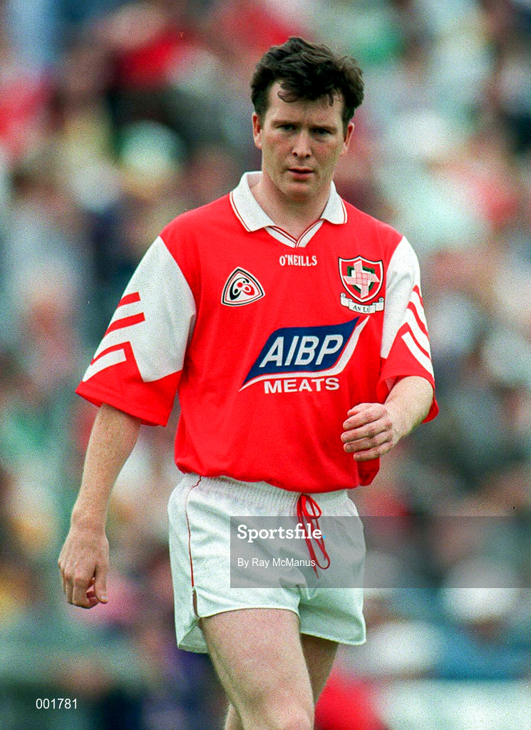 29 June 1997; Patrick Butterly of Louth during the Leinster GAA Senior Football Championship Semi-Final match between Offaly and Louth at Páirc Tailteann in Navan, Meath. Photo by Ray McManus/Sportsfile