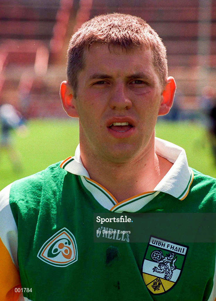 8 June 1997; Paudie Mulhare of Offaly prior to the GAA Leinster Senior Hurling Championship Quarter-Final match between Offaly and Laois at Croke Park in Dublin. Photo by Damien Eagers/Sportsfile