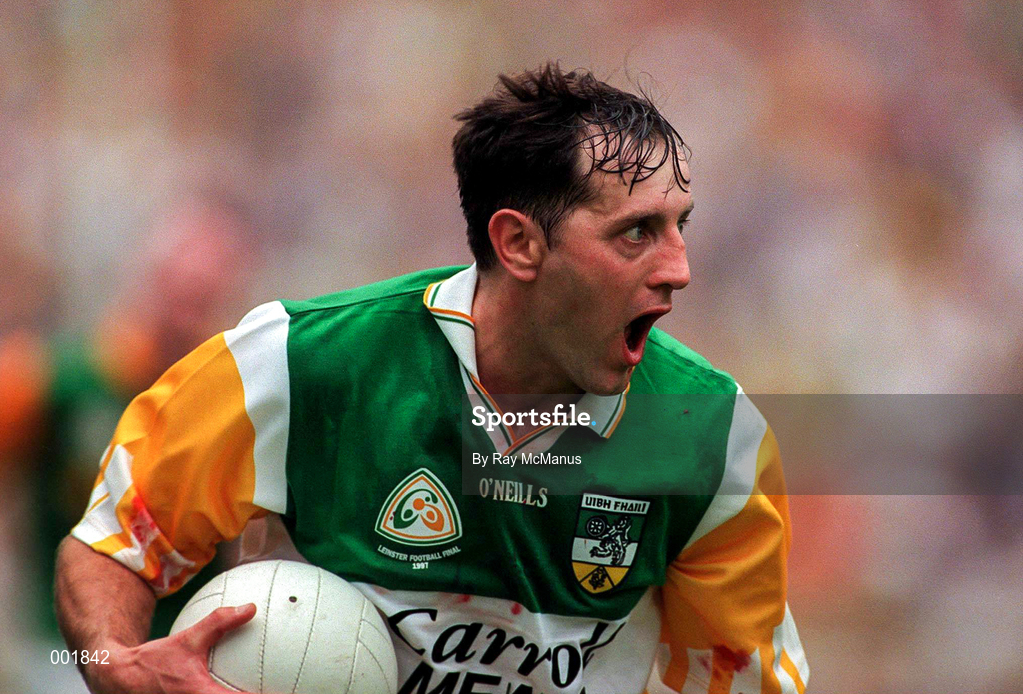 16 August 1997; Peter Brady of Offaly during the Leinster GAA Senior Football Championship Final match between Offaly and Meath at Croke Park in Dublin. Photo by Ray McManus/Sportsfile