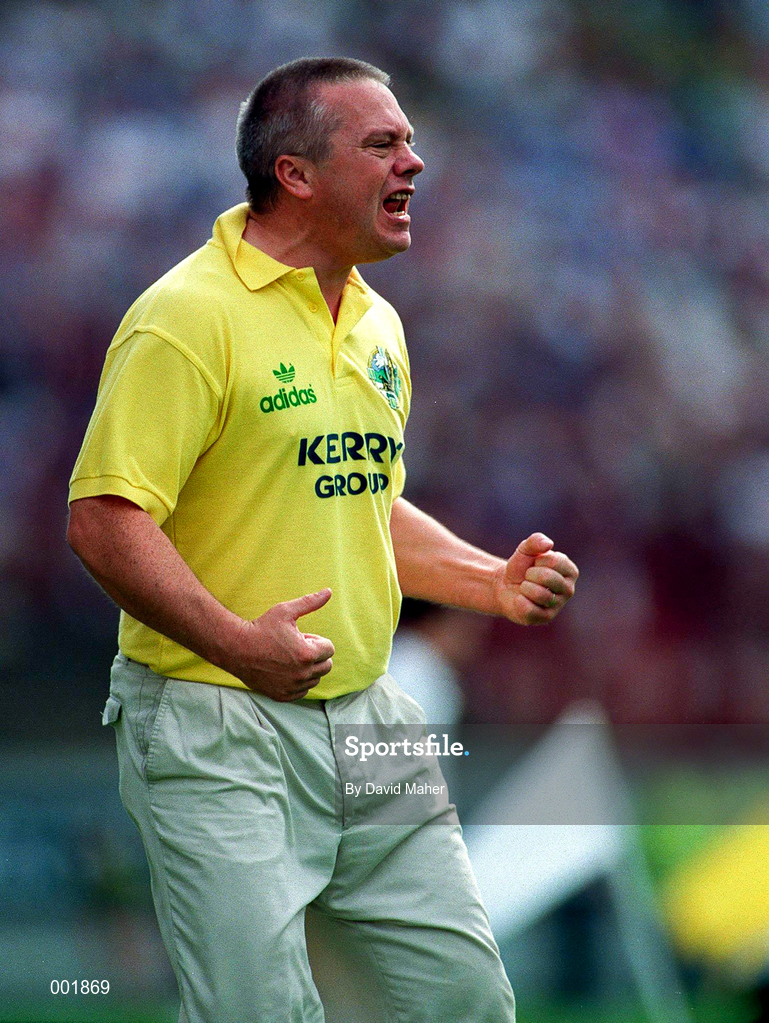 24 August 1997; Páidí O'Sé of Kerry during the GAA Football All-Ireland Senior Championship Semi-Final match between Cavan and Kerry at Croke Park in Dublin. Photo by David Maher/Sportsfile