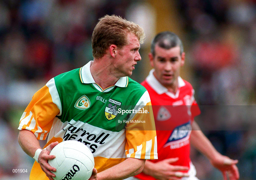 29 June 1997; Ronan Mooney of Offaly during the Leinster GAA Senior Football Championship Semi-Final match between Offaly and Louth at Páirc Tailteann in Navan, Meath. Photo by Ray McManus/Sportsfile