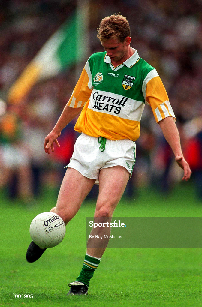 16 August 1997; Ronan Mooney of Offaly during the Leinster GAA Senior Football Championship Final match between Offaly and Meath at Croke Park in Dublin. Photo by Ray McManus/Sportsfile