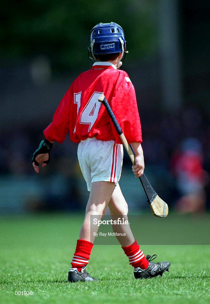 8 June 1997; Schoolboys Hurling prior to the GAA Munster Senior Football Championship Semi-Final match between Clare and Cork at Gaelic Grounds in Limerick. Photo by Ray McManus/Sportsfile