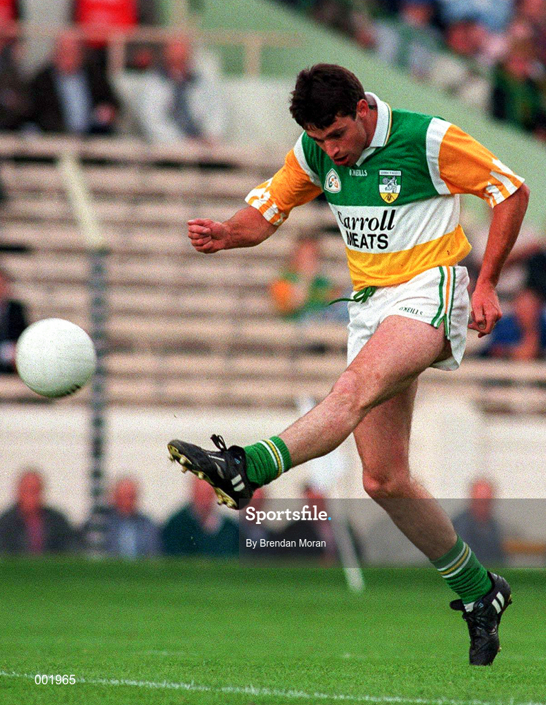 15 June 1997; Sean Grennan of Offaly during the Leinster GAA Senior Football Championship Quarter-Final match between Offaly and Wicklow at Croke Park in Dublin. Photo by Brendan Moran/Sportsfile