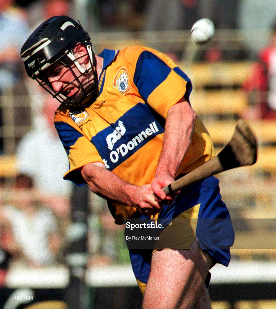 10 August 1997; Sean McMahon of Clare during the GAA All-Ireland Senior Hurling Championship Semi-Final match between Clare and Kilkenny at Croke Park in Dublin. Photo by Ray McManus/Sportsfile