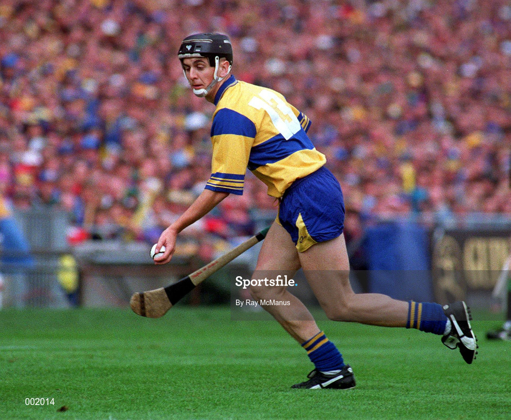 3 September 1995; Stephen McNamara of Clare during the Guinness All-Ireland Senior Hurling Championship Final match between Clare and Offaly at Croke Park in Dublin.Photo by Ray McManus/Sportsfile