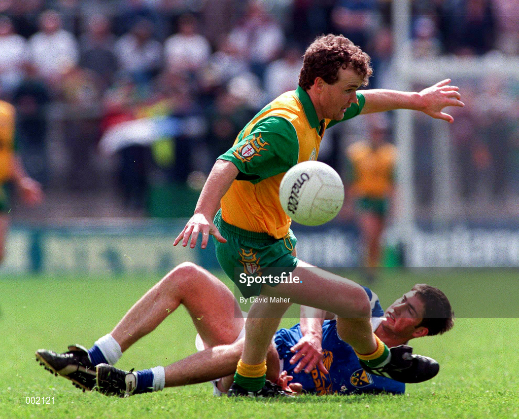 22 June 1997; Tony Boyle of Donegal in action during the Ulster GAA Football Senior Championship Semi-Final match between Cavan and Donegal at St. Tiernach's Park in Clones, Monaghan. Photo by David Maher/Sportsfile