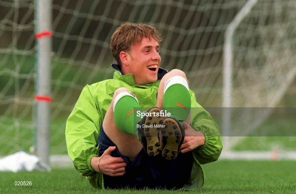 25 March 1999; Barry Quinn during Republic of Ireland U20 Squad Training at the AUL Grounds in Clonshaugh, Dublin. Photo by David Maher/Sportsfile