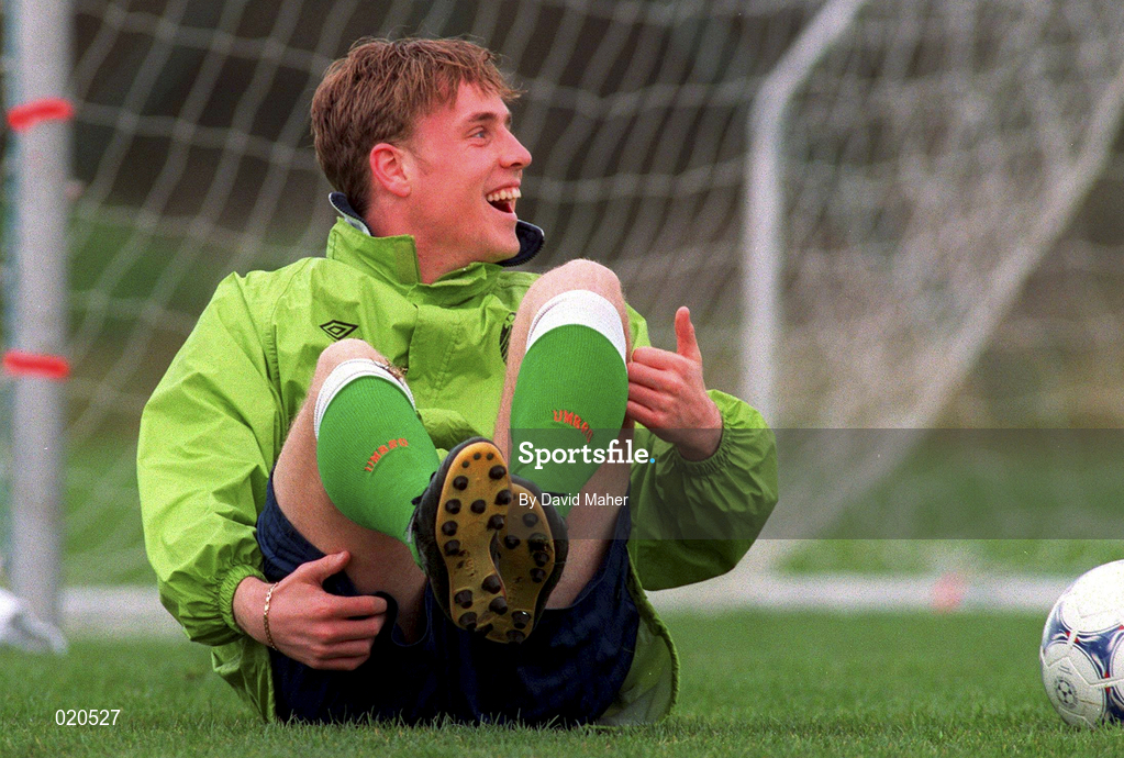 25 March 1999; Barry Quinn during Republic of Ireland U20 Squad Training at the AUL Grounds in Clonshaugh, Dublin. Photo by David Maher/Sportsfile